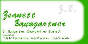 zsanett baumgartner business card